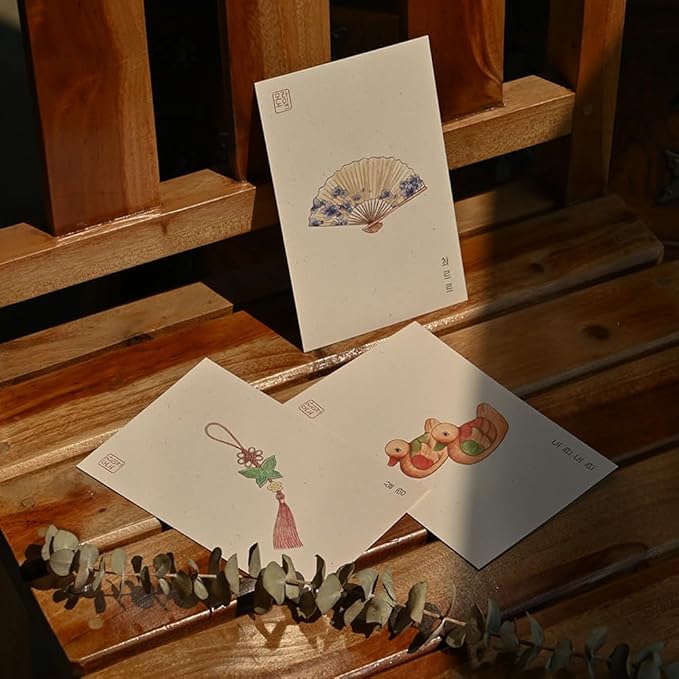 Monolike Minhwa Ivory Single Card - Mix 12 pack Postcards
