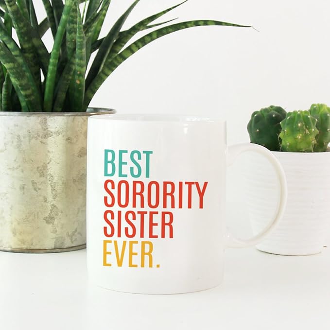 Andaz Press 11oz. Coffee Mug Birthday Gift, Best Sorority Sister Ever, 1-Pack