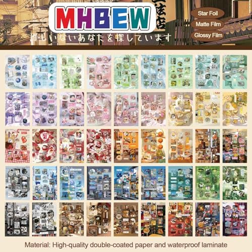 Japanese Sticker Book Heisei Retro Cute Korean Stickers, 800PCS+ - Image 3