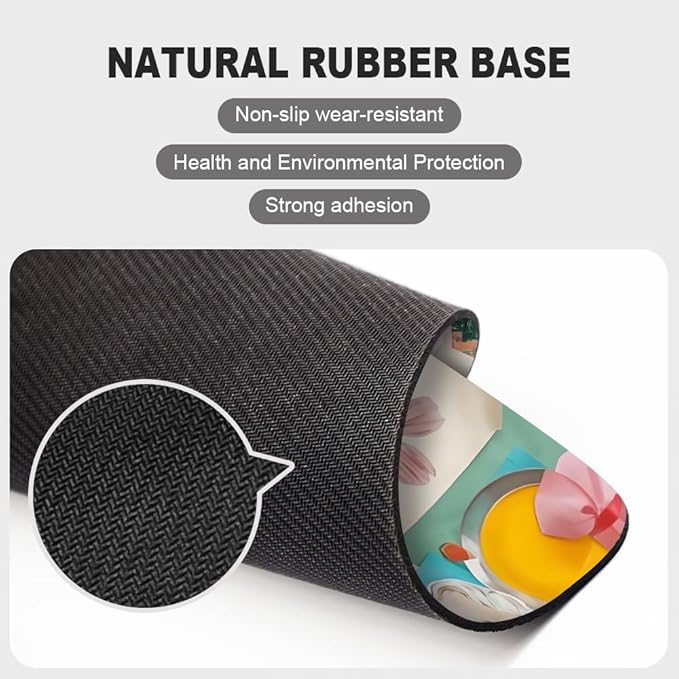 FashionPass Texture Mouse pad, Square Waterproof and Anti Slip Mouse pad for Office laptops