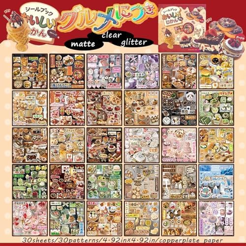 Japanese Stickers Book for Journaling Supplies, Japanese Stickers for DIY - Image 3