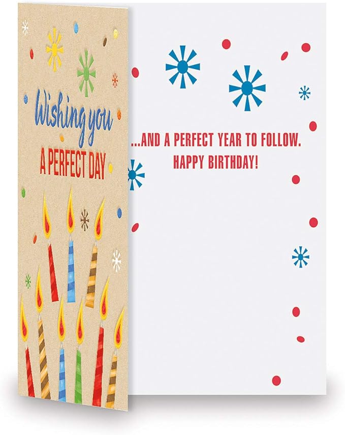 Current Mega Birthday Greeting Card Value Pack - Set of 40 (20 Designs), Large 5" x 7", Birthday Cards with Sentiments Inside, White Envelopes