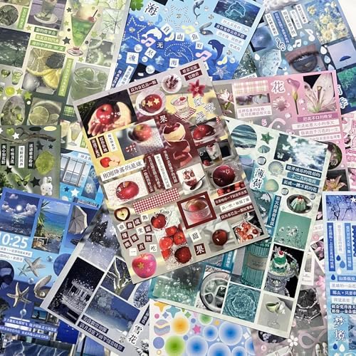 Japanese Sticker Book for Scrapbook Supplies, Cute Stickers for Journaling - Image 5