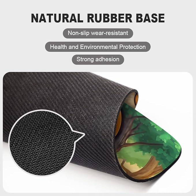 Cute Dog Texture Mouse pad, Square Waterproof and Anti Slip Mouse pad for Office laptops