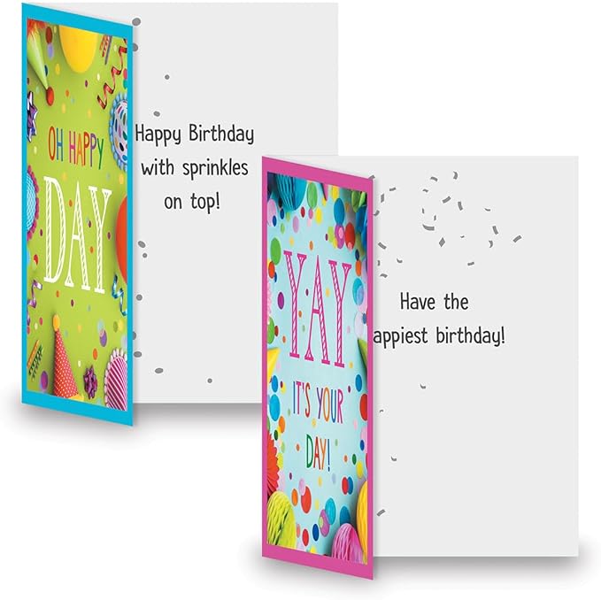Current Birthday Favorites Birthday Greeting Cards - Set of 20 (2 each of 10 Designs), 5 x 7 Inches, Sentiments Inside, Envelopes Included, Assortment Set