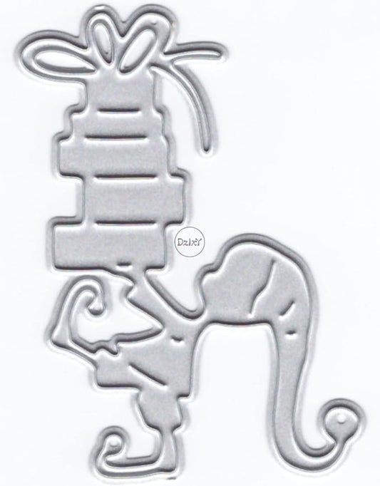 DzIxY Christmas Gift Metal Cutting Dies for Card Making Kit Embossing Paper Die Cuts Scrapbook Machine Stencils Storage Pockets Supplies