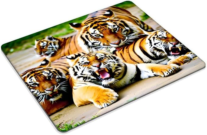 Square Mouse Pad Big cat,Gaming Mouse Pads for Desk,Soft Computer Waterproof Non-Slip Mouse Mat