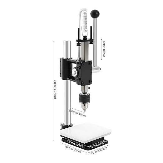 Leather Press, Leather Embossing Machine, Manual Press Puncher with PP Plate and Aluminum Plate, for DIY Craft, Punching, Pronging, Stamping Process