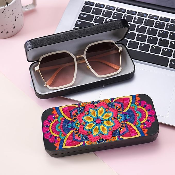Leatrice 3pcs 5d Diamond Art Kits for Adults Small Diamond Painting Kit Gem Art Paint by Diamonds Dots Eyeglasses Case DIY for Beginner Women