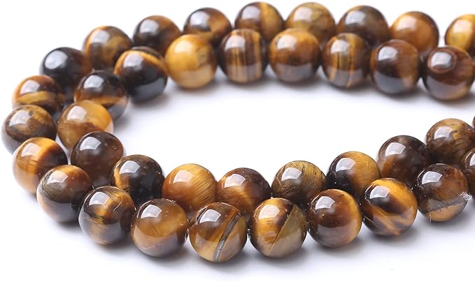12mm 32pcs AAA Yellow Tiger Eye Gemstone Beads Natural Round Loose Crystal Energy Stone Healing Power for Jewelry Making 1 Strand 15"(12mm, Yellow Tiger Eye Stone)