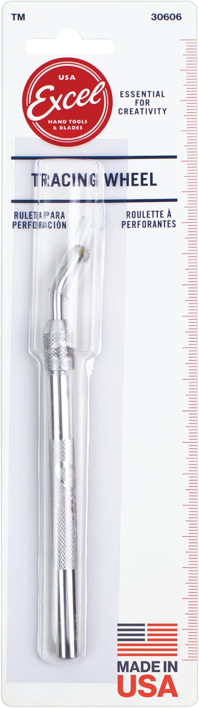 Excel Blades Pounce Wheel - 1/4-Inch Stainless Steel Tracing, Perforating, Cutting, Sewing, Quilting & Embossing Tool