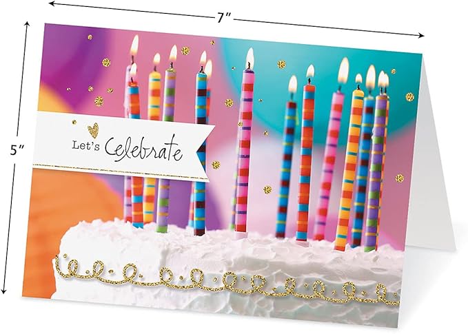 Current Modern Messages All Occasion Value Pack With Seals-40 Cards & Envelopes, Celebration, Get Well, Sympathy, Birthday, Holiday, & Thinking of You Variety, Large 5" x 7" Assortment, 20 Design Set