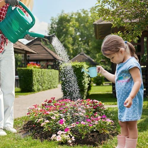 Decorative Mini Tin Watering Can - 0.05Gal Cute Metal Jug for Hand Crafts,Garden-Theme Parties,Plant Pots, Home Decor,Housewarmings, Fun Birthday Gift for Girls and Boys (B/G, S) - Image 7