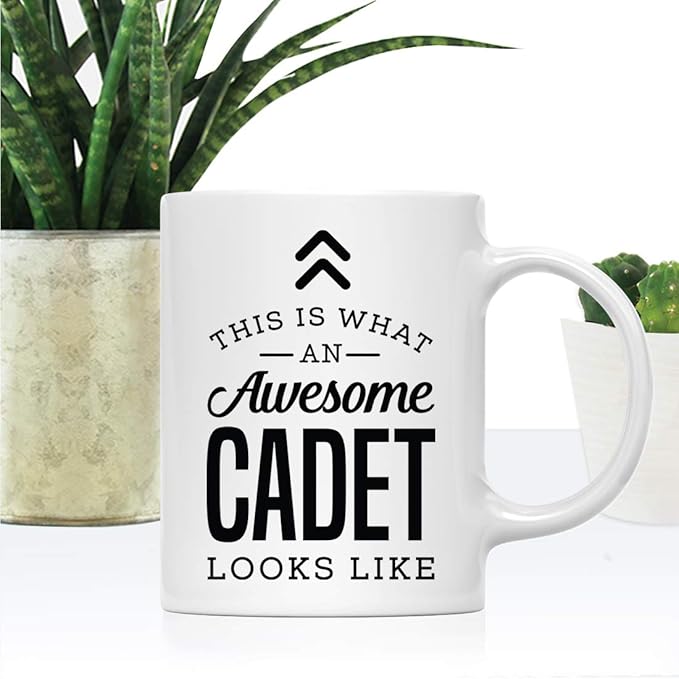 Andaz Press 11oz. Ceramic Coffee Tea Mug, This Is What an Awesome Cadet Looks Like, 1-Pack, Birthday Ideas for Coworker, Includes Gift Box