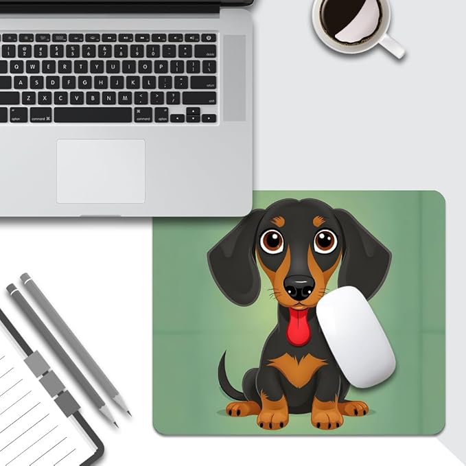 Dog Texture Mouse pad, Square Waterproof and Anti Slip Mouse pad for Office laptops