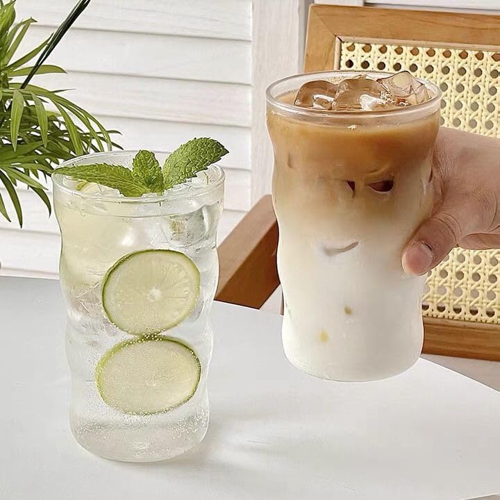 1pcs Bear-Shaped Glass Drinking Jar, Ice Cold Beverage Container, Clear (yrtall) - Image 3