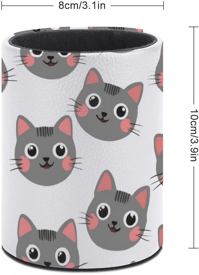 Pen Holder Stand For Desk, Pencil Pen Holder Cup, Desktop Stationery Organizer, Waterproof Multifunctional Office Supplies Cat