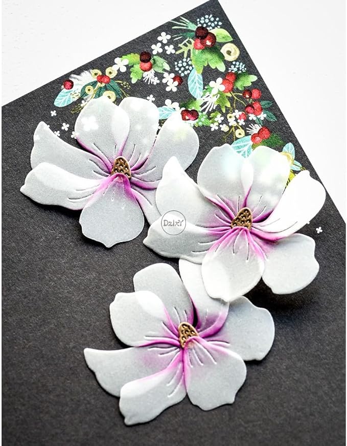 DzIxY Patchwork Peony Flowers Metal Cutting Dies for Card Making Kit Embossing Paper Die Cuts Set Scrapbook Stencils Supplies Machine Templates
