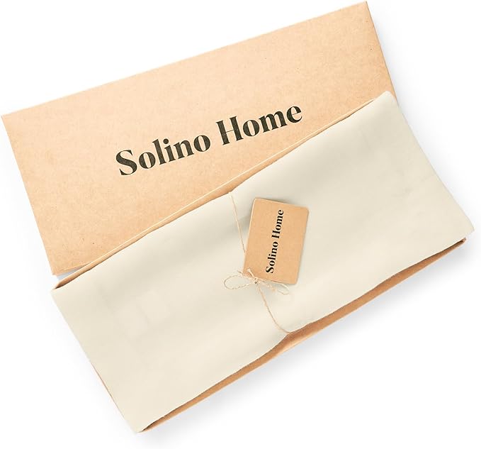 Solino Home Linen Ivory Table Runner 120 Inches Long - 100% Pure Linen Dining Table Runner 14 x 120 Inch for Spring, Easter - Sonoma