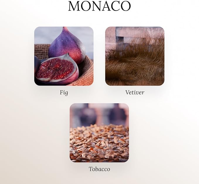 A U R A - Monaco Fragrance Oil for Waterless Scent Diffuser - Inspired by L.Labo-Noir | (1.7 fl oz, 50 ml) Pure Essential Oil Blends for Aromatherapy Diffuser & Hotel Collection Oil Diffuser