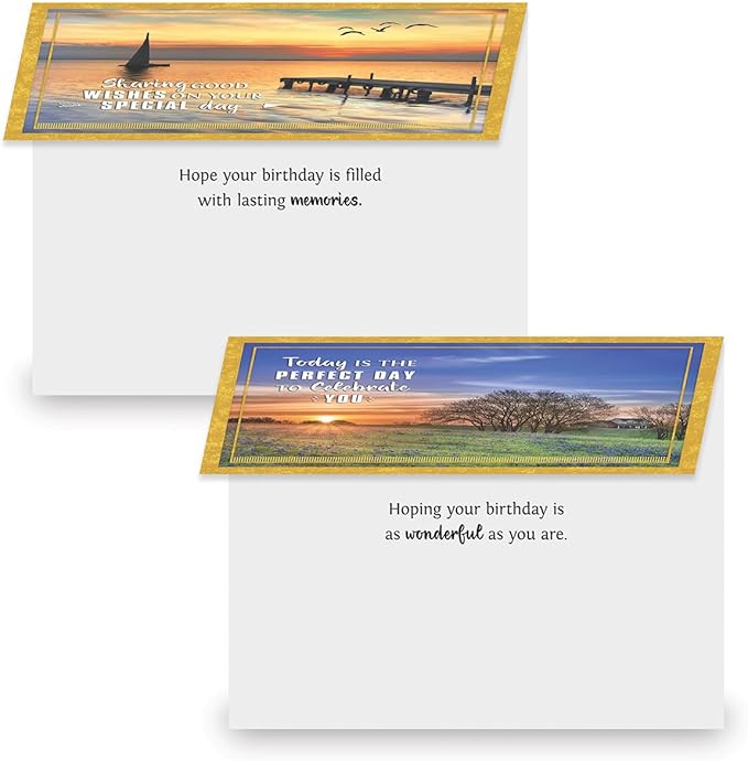 Current Birthday Favorites Birthday Greeting Cards - Set of 20 (2 each of 10 Designs), 5 x 7 Inches, Sentiments Inside, Envelopes Included, Assortment Set