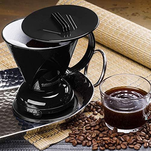 Clever Coffee Dripper | Large 18 oz | Black | BPA-Free | 100 Filters - Image 4