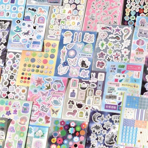 Japanese Retro Sticker Book, 2 Set Sticker Books, Dreamy Fairy - Image 3