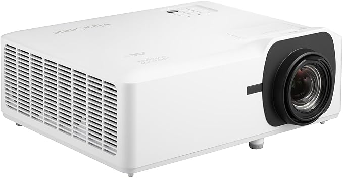 ViewSonic LS901-4K UHD 4K Laser Projector with 5500 Lumens, 1.7X Optical Zoom, 4K HDR/HLG Support, 4 Corner Adjustment, H/V Keystone, 360 Degrees Projection for Home Theater and Commercial Venues