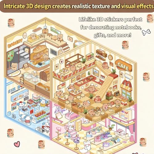 3D Sticker Scene Book – 20 Sets DIY Scene Collection - Image 4