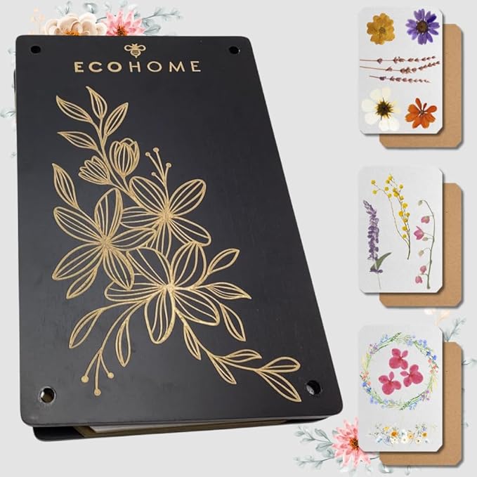 ECOHOME Flower Press Kit for Preserving Plants and Pressed Flowers - Empower Your Creativity with Botanical Art & Craft Supplies to Preserve Cherished Nature Memories
