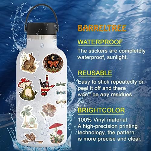 300 PCS Vintage Stickers, Aesthetic Waterproof Vinyl Stickers for Scrapbook Journaling Planners and Journals, Cottagecore Retro Sticker Pack for Water Bottles Laptop, Scrapbooking Supplies for Adults - Image 3