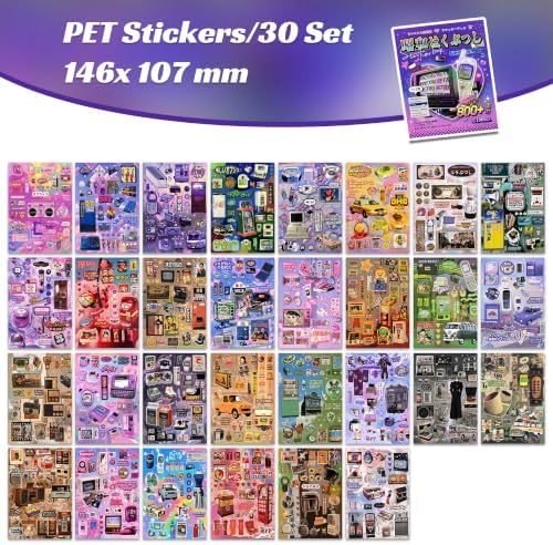 Retro Sticker Book Showa Vintage Japanese Aesthetic Cute Stickers 800+ - Image 5