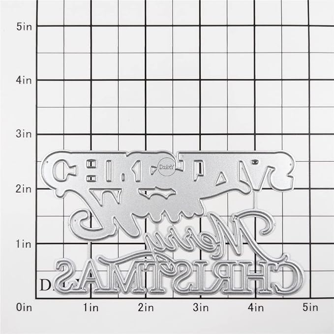 DzIxY Shadow Merry Chrismas Metal Cutting Dies for Card Making Kit Embossing Paper Die Cuts Sets Scrapbooking Machine Stencils Storage Pockets Supplies