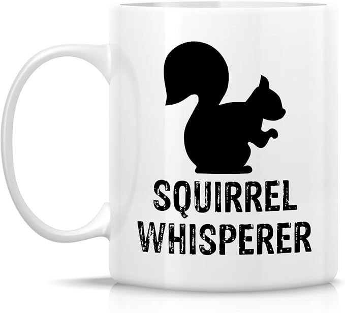 Retreez Funny Mug - Squirrel Whisperer Cute Lovely 11 Oz Ceramic Coffee Mugs - Funny, Sarcasm, Sarcastic, Motivational, Inspirational birthday gifts for friends, coworkers, siblings, dad or mom