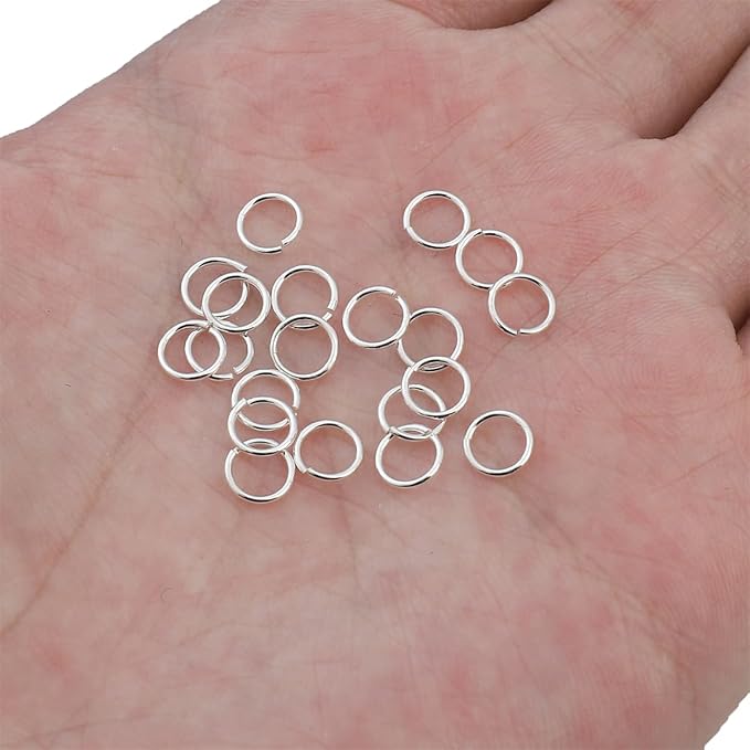 925 Sterling Silver Jump Rings 0.7x6mm 20pcs for Jewelry Making Findings