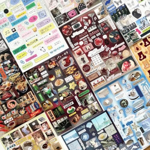 Japanese Stickers for Journaling Supplies,Desserts Stickers Book for DIY - Image 4