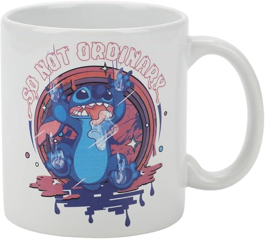 Disney Stitch Not So Ordinary 16 Oz White Ceramic Mug