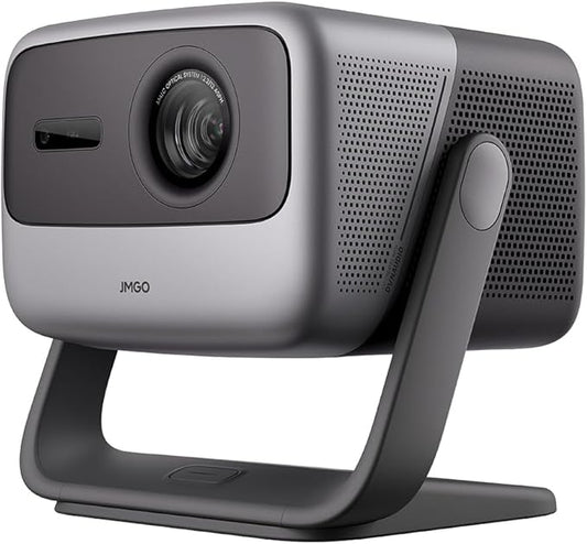 JMGO N1 Pro Triple Laser Projector 1300 ISO Lumens, 1600:1 FOFO Contrast, 1080P FHD, 4K Supported, 180“ Android TV 11, Instant Keystone Correction, Blu-Ray 3D, 10W*2 Dynaudio Speakers for Home