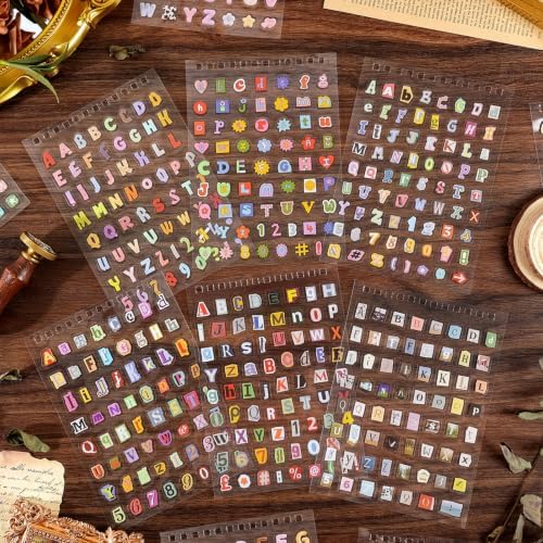 Stickers Book for Journal Supplies,2100+ Letter Stickers for Scrapbooking - Image 3