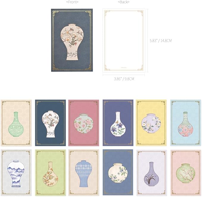 Monolike Pottery Single Card - Mix 12 pack Postcards