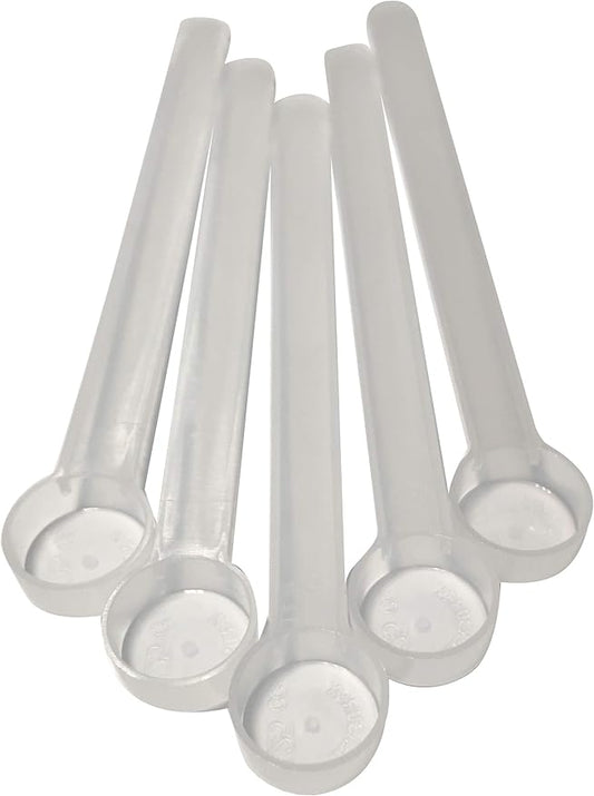 1/2 Tsp (2.5 mL) Long Handle Scoop for Coffee, Protein Powder, Pet Food, Spices, Grains, Dry Goods – Food-Grade BPA-Free Plastic Measuring Spoon (Pack of 5)