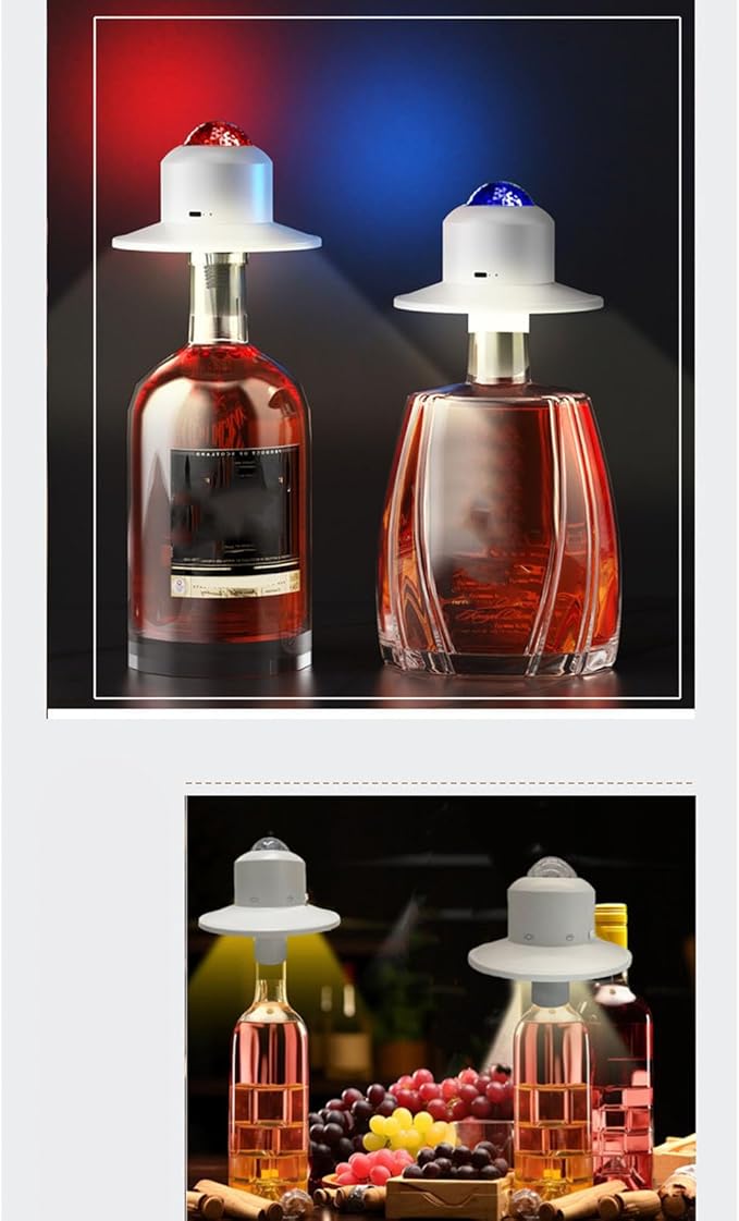 RGB LED Bottle Light,USB Rechargeable Wine Bottle,Small Table Lamp, Touch Dimming Mood for Wine Bottles for Home Restaurant Bedroom Decor, Ideal for Home and Camping
