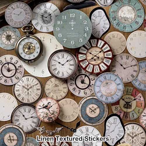 300Pcs Vintage Aesthetic Stickers for Scrapbooking, 6 Themes Cute Linen Textured Scrapbook Stickers for Adults, Junk Journal Supplies, Journaling,Card Making, Notebook, DIY - Image 4