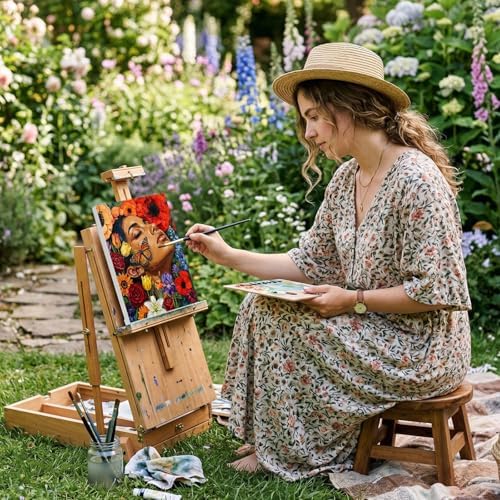 Ctosree 12 Pcs Pre Drawn Canvas for Painting,Butterfly Blooms,8 x 10 Inch - Image 5