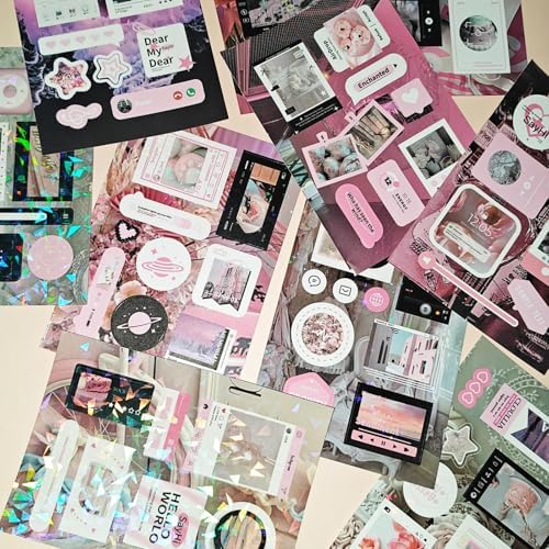 200+ Japanese Stickers Book Set,20 Sheets Kawaii Stickers Book for Scrapbooking,Korean INS Stickers for Junk Journal,Calendar,Bullet Journaling,Planner,DIY Craft(Minimalist Style 3) - Image 3