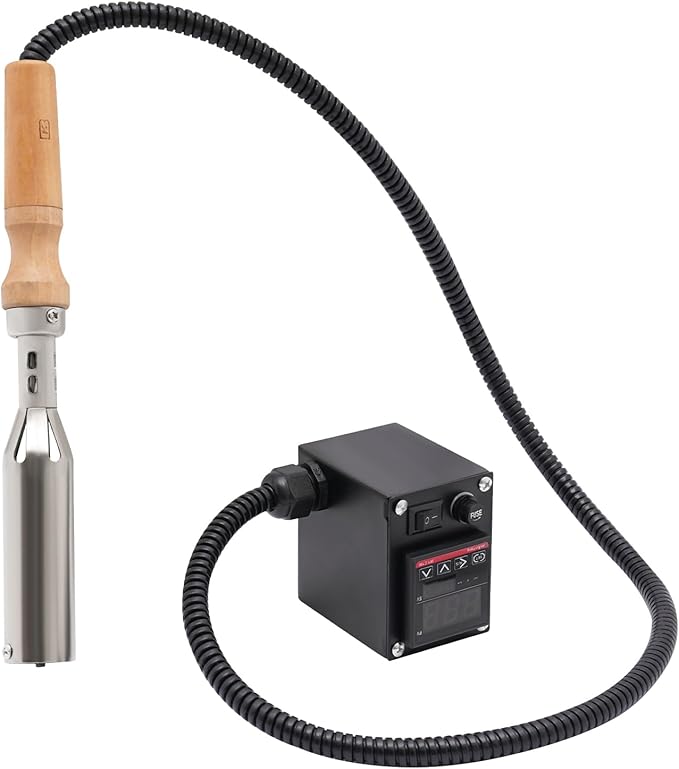 Handheld Hot Stamping Machine, 110V 1.4'' Leather Embossing Machine 300W Electric Iron for Wood Durable Custom Metal Branding Iron Stamps Wedding Stamps for Wood Paper Plastic