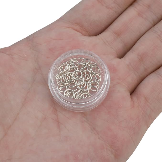 925 Sterling Silver Jump Rings 0.6x5mm 50pcs for Jewelry Making Findings