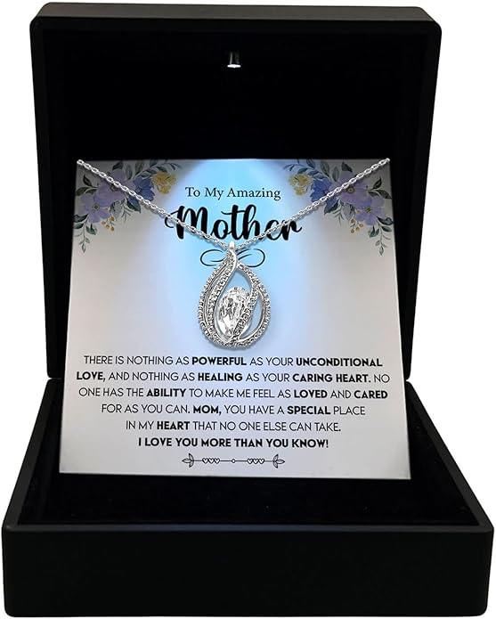 TRYNDI To My Best Mom Necklace for Women - Mom Christmas Gifts from Son, Mothers Day Necklace, Gifts for Birthday, Valentine's Day Jewelry for Mother