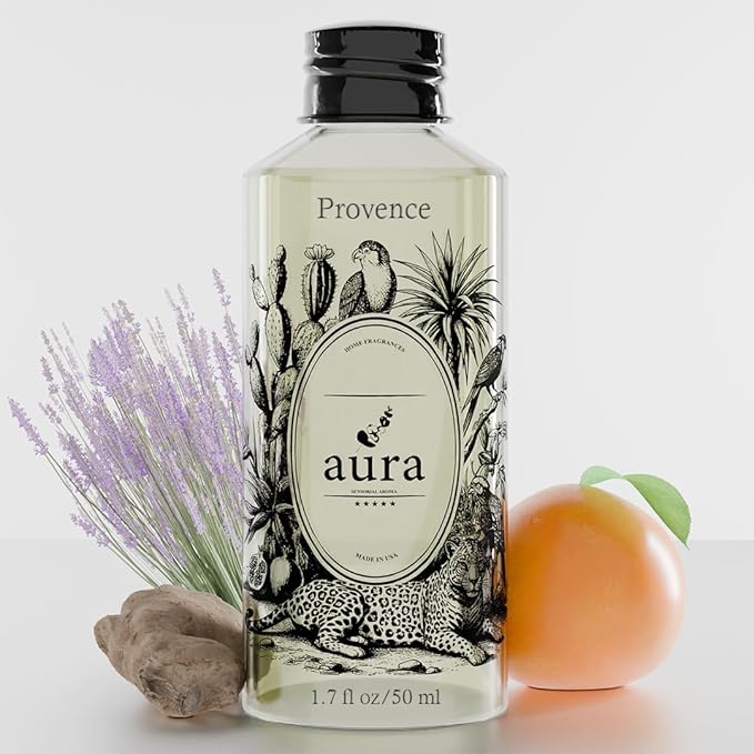 A U R A - Provence Fragrance Oil for Waterless Scent Diffuser - Inspired by L.Labo-Lavande 31 | (1.7 fl oz, 50 ml) Pure Essential Oil Blends for Aromatherapy Diffuser & Hotel Collection Oil Diffuser