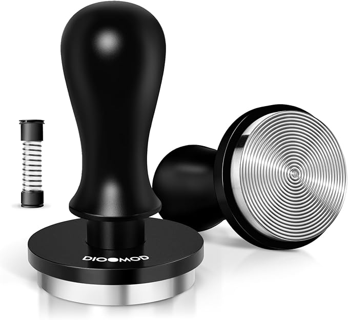 58mm Espresso Tamper, Spring Loaded Coffee Tamper Tool, Stainless Steel Calibrated Espresso press Tool for Breville Series 58mm Portafilter Basket, Barista Coffee Accessories